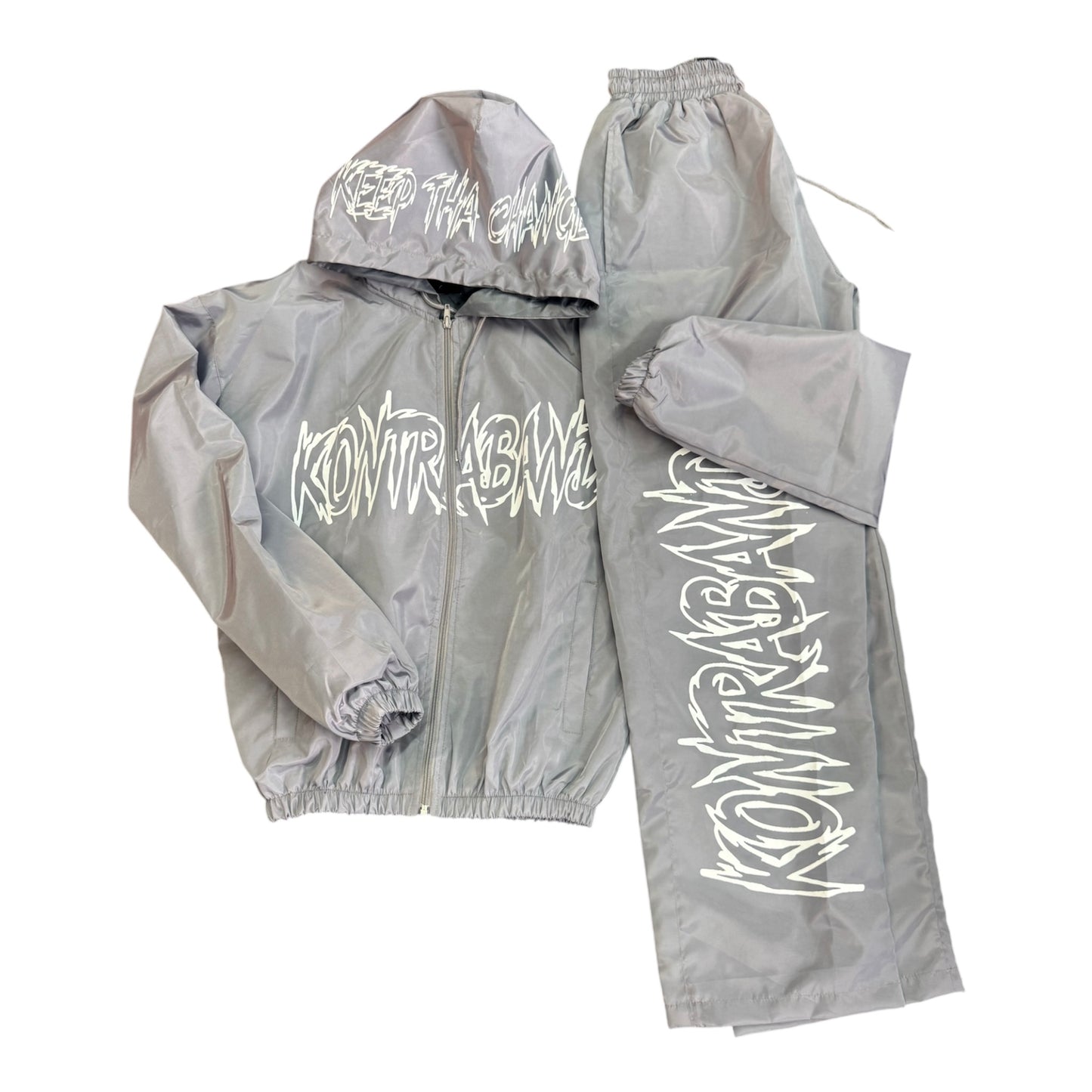 Kontraband x Keep Tha Change Windbreaker Pants Sets