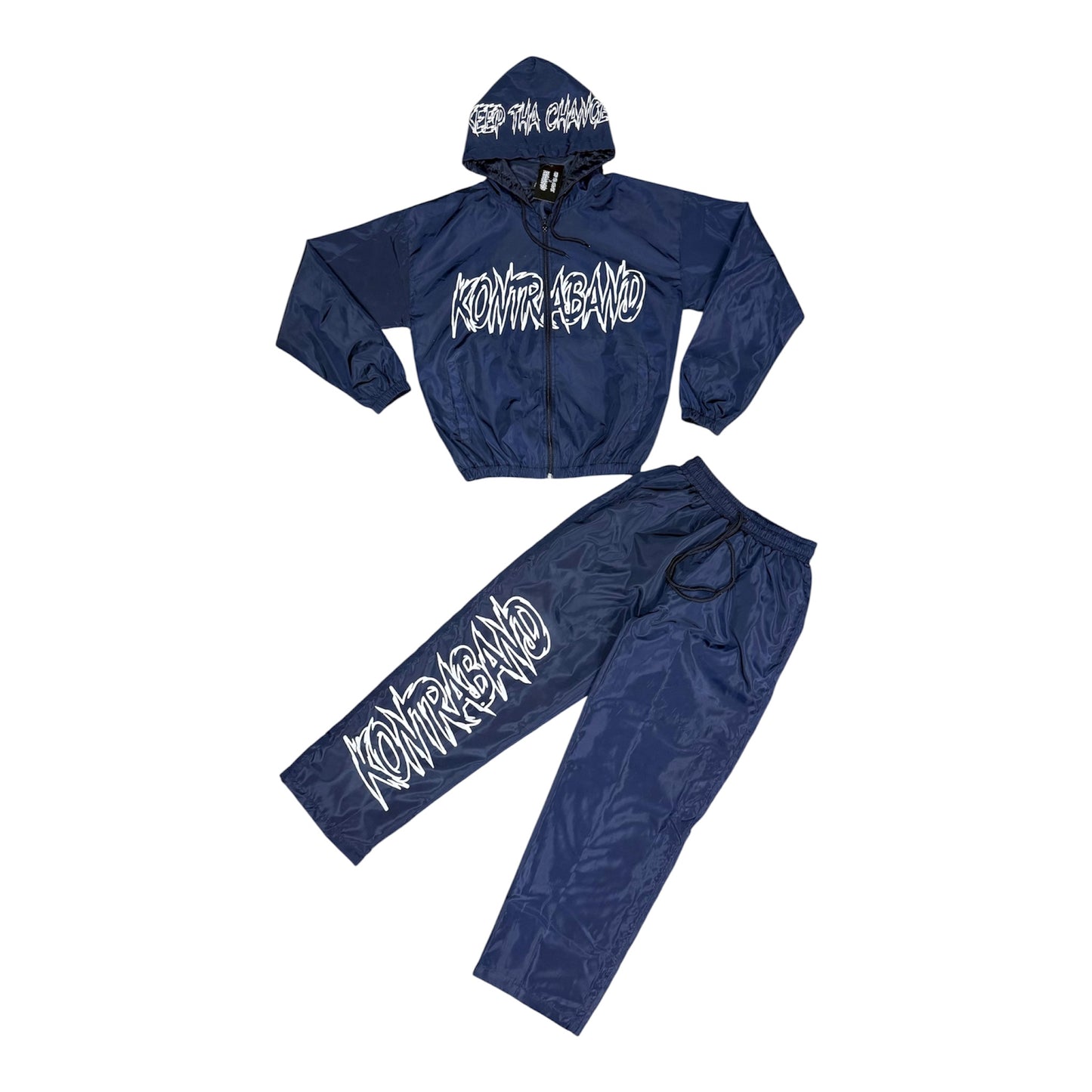Kontraband x Keep Tha Change Windbreaker Pants Sets