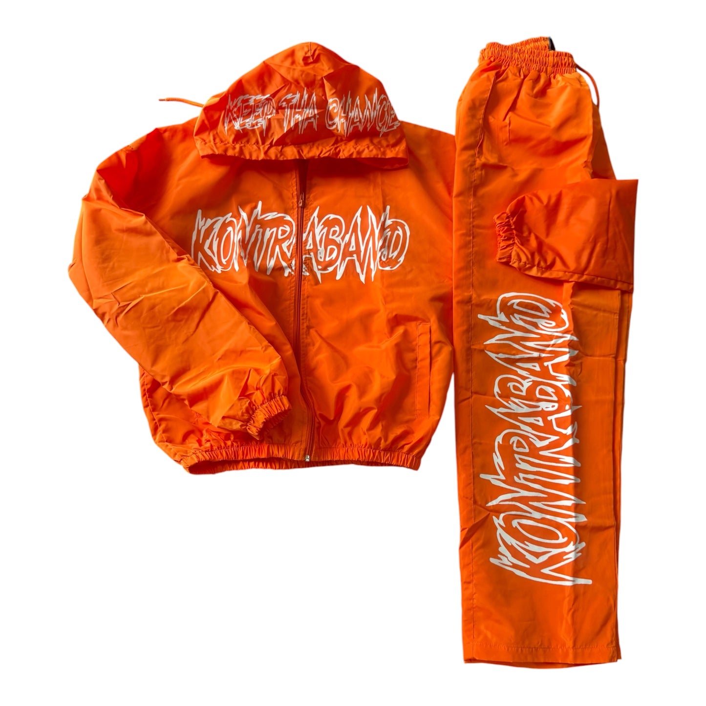 Kontraband x Keep Tha Change Windbreaker Pants Sets